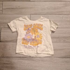 🍦floral Print Good Things Girls Tee